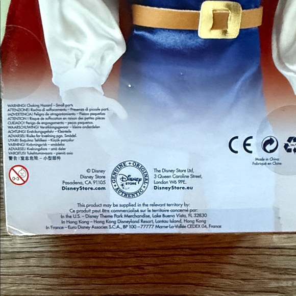 Disney Prince Doll in Blue Tunic with Red Cape - Picture 5 of 6